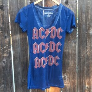 *FREE WITH PURCHASE* AC/DC Sheer Blue T-Shirt